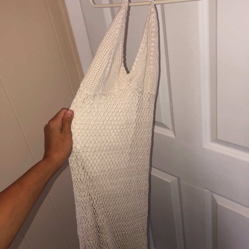 White lace summer dress / swim cover up
